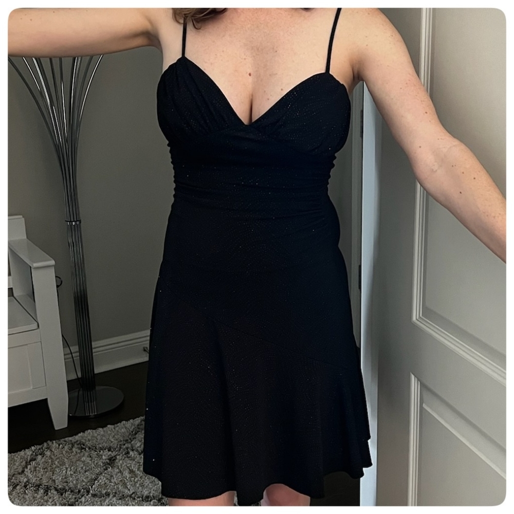 Swanky Black Dress - Size S